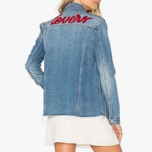 Lovers + Friends Light Blue Jean Jacket